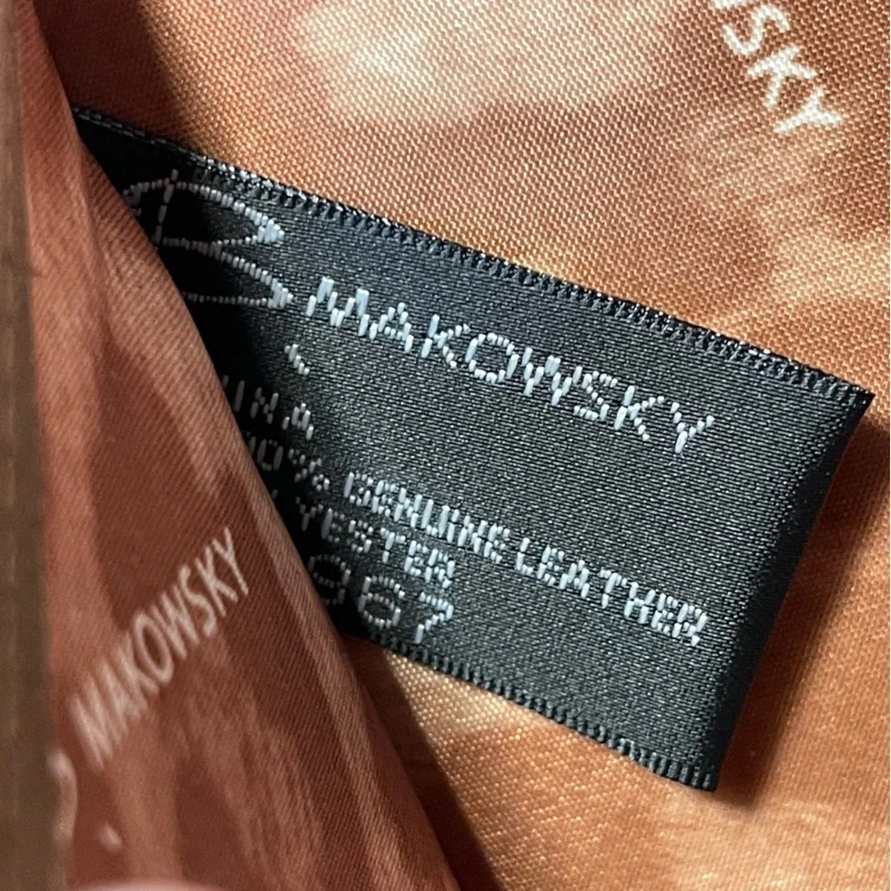 B. Makowsky iPad Leather Folder with straps